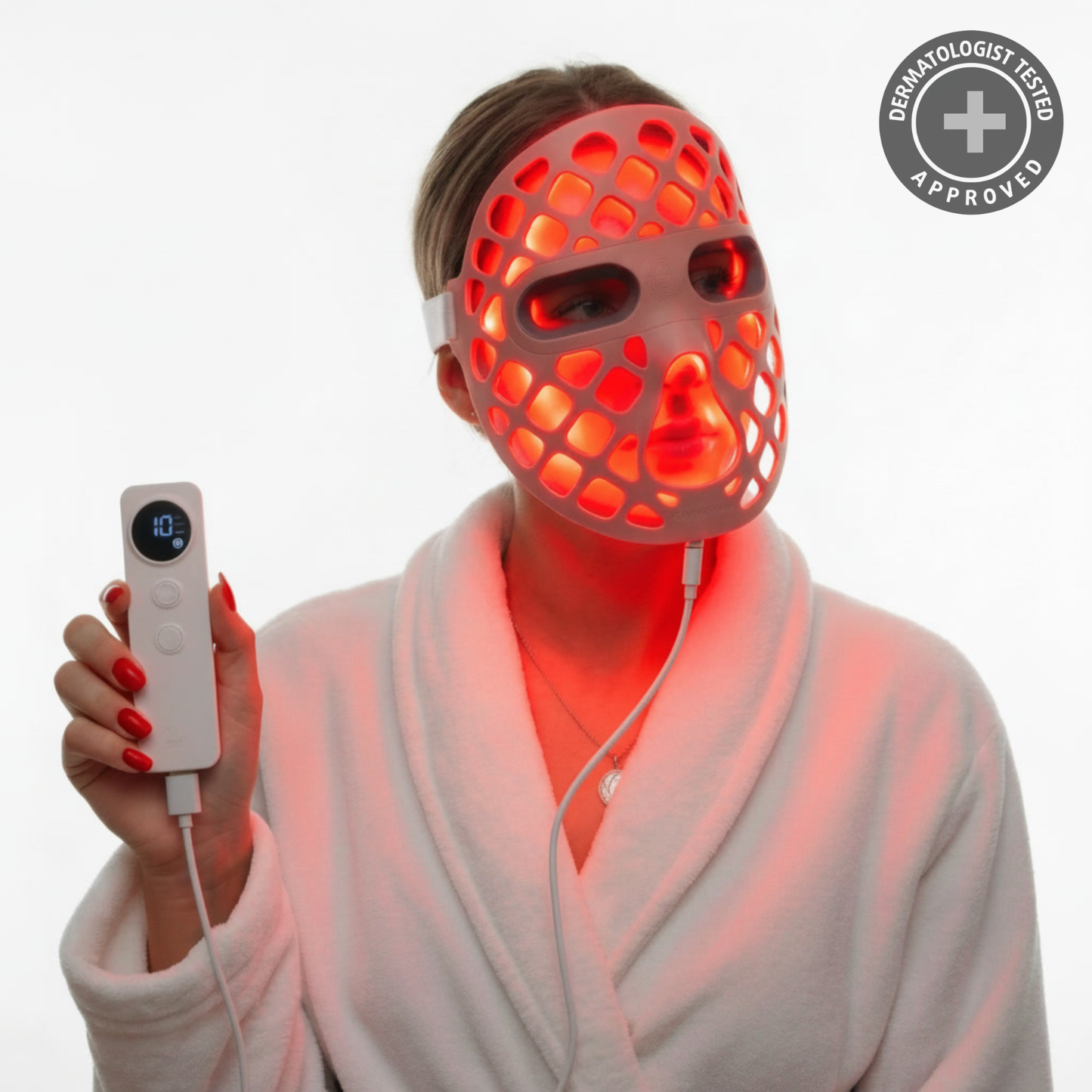 Masque LED Visage Skin Harmony™ | Anti-Âge, Anti-Imperfections & Éclat – Peau d’Azur