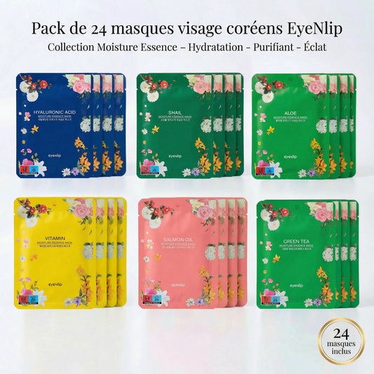 24 Masques Visage Skincare Coréens – Eyenlip Moisture